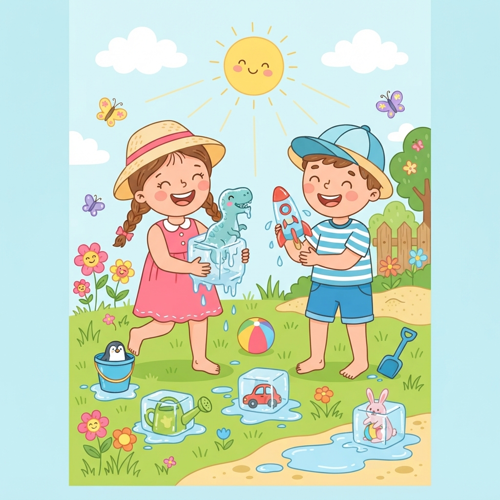 Mes Jouets Glacés en Été : Une Semaine de Découvertes Sensorielles