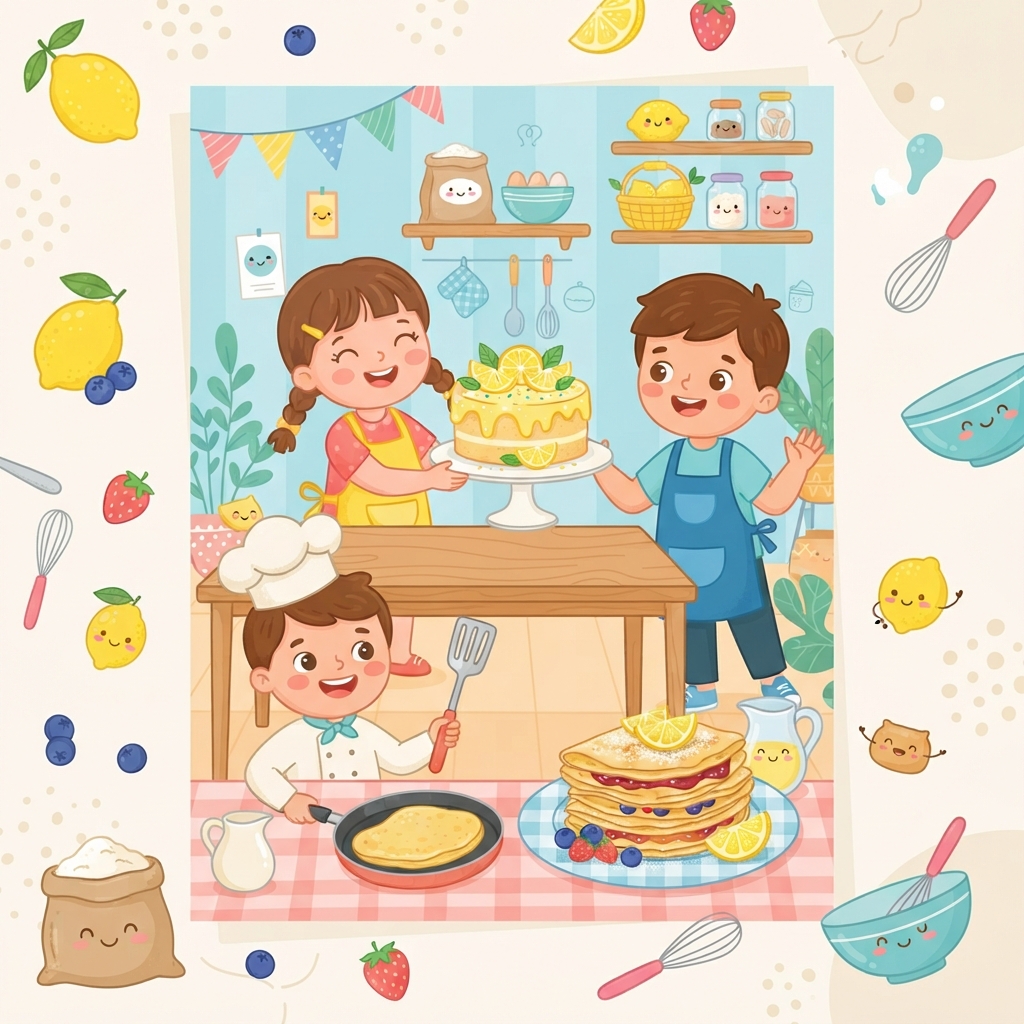 La semaine gourmande : Cake au citron et crêpes