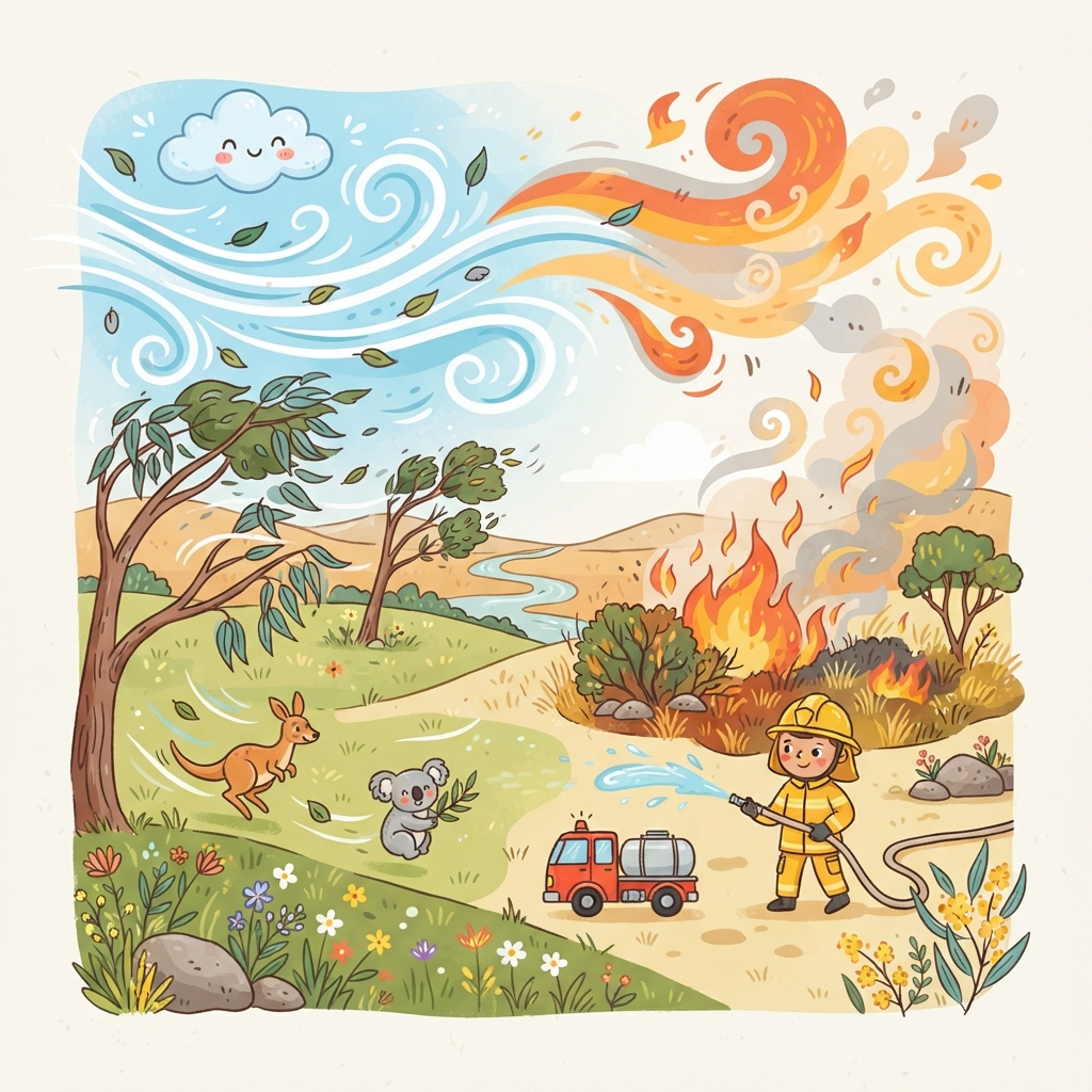 Le vent et les feux de brousse : une semaine d'exploration