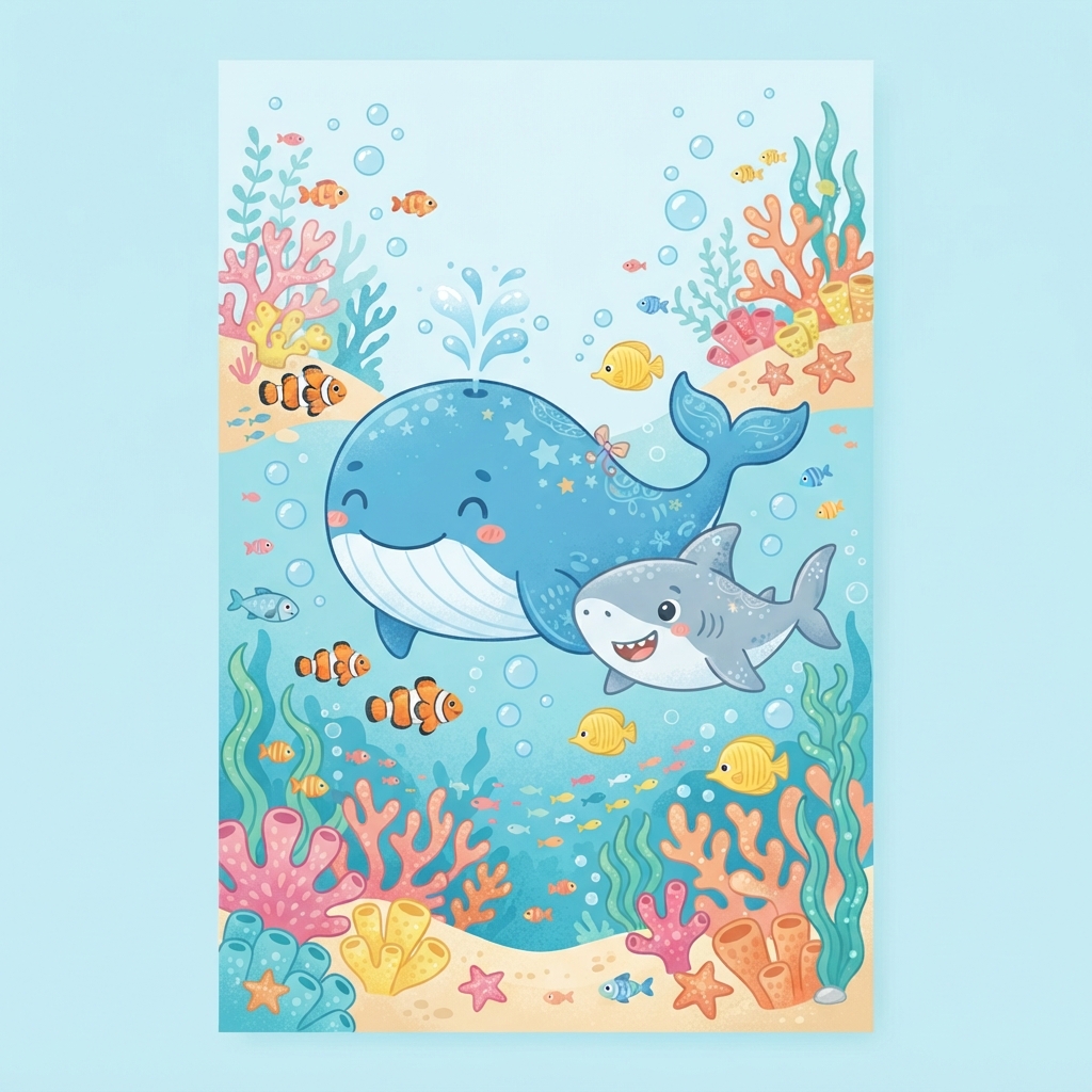 Les amis de l'océan : Requin et Baleine