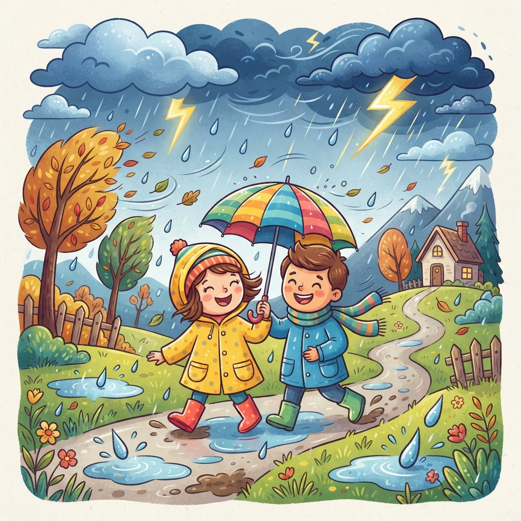 Pluie, Vent et Orage : Une Aventure Météo