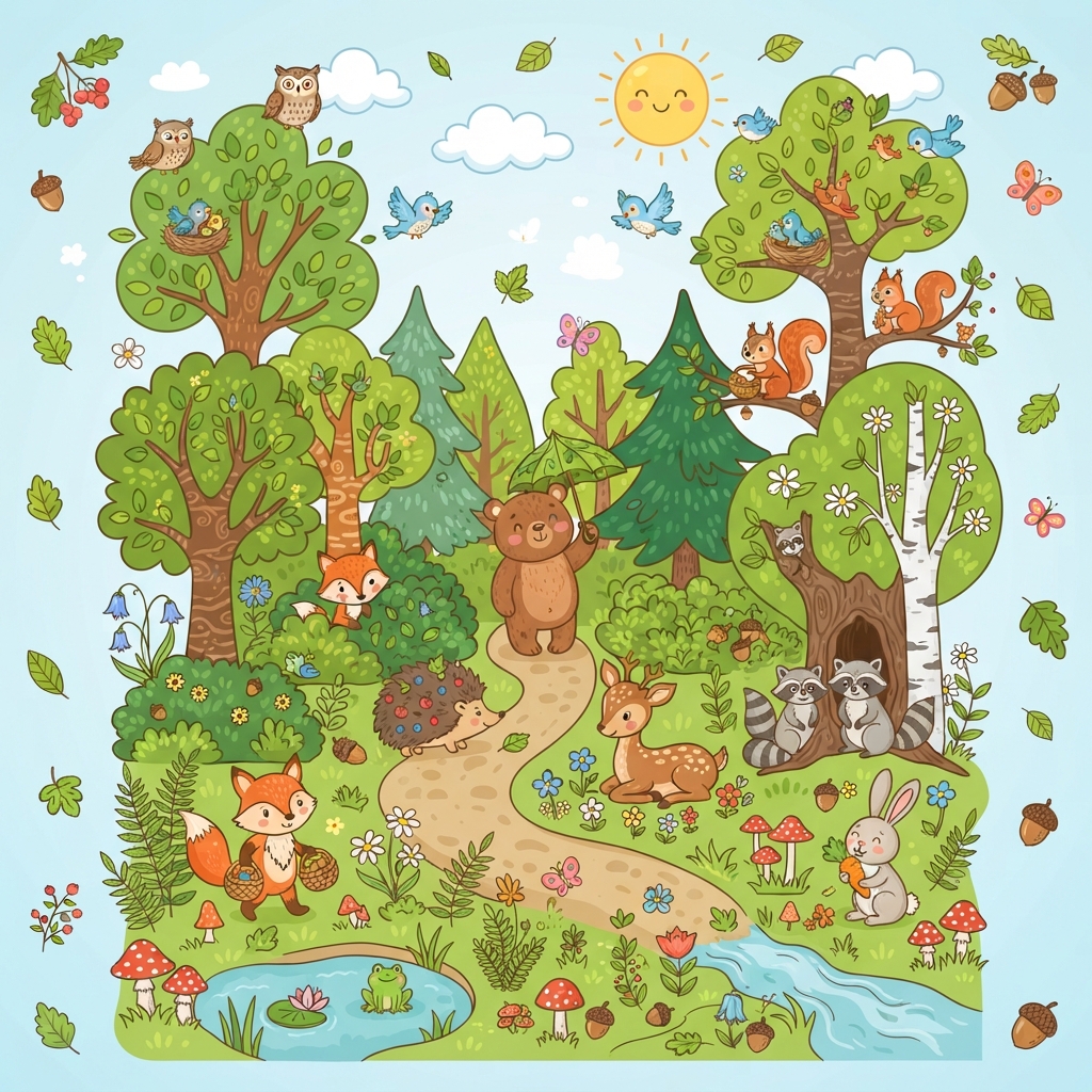 Explorons la forêt enchantée
