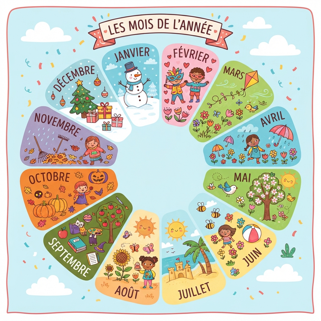 Voyage à travers les mois de l'année