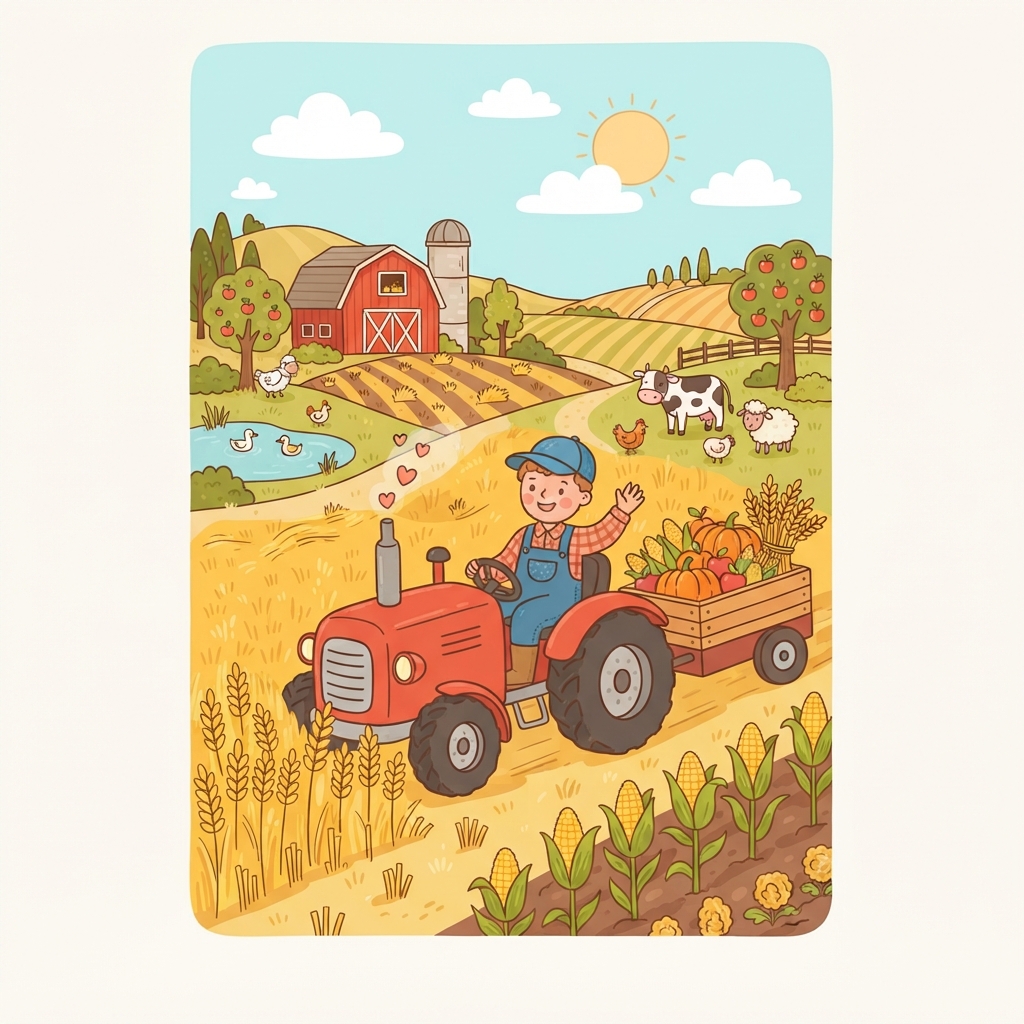 Les petits fermiers : une semaine de tracteurs et de récoltes