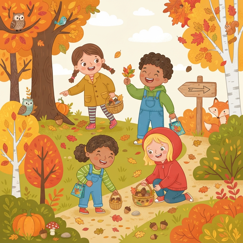 Chasse au trésor d'automne : une semaine d'aventures sensorielles