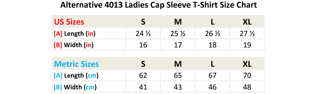 Alternative 4013 - Size Chart Alternative 4013 - Size Chart