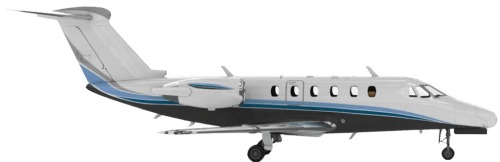 Side profile of Cessna Citation III aircraft