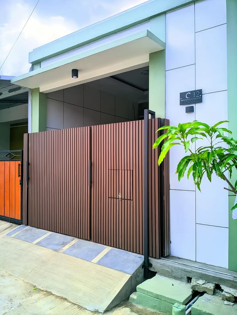 Hasil pengerjaan proyek Pagar WPC Welder Bintaro presisi tanpa kompromi Bintaro Tangerang Selatan