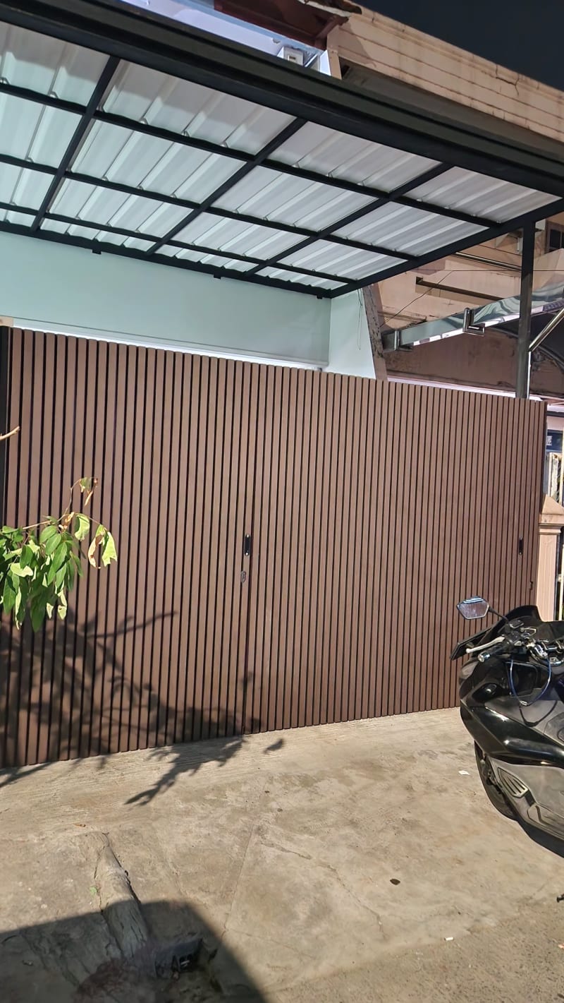 Hasil pengerjaan proyek Pagar WPC Welder Bintaro presisi tanpa kompromi Bintaro Tangerang Selatan