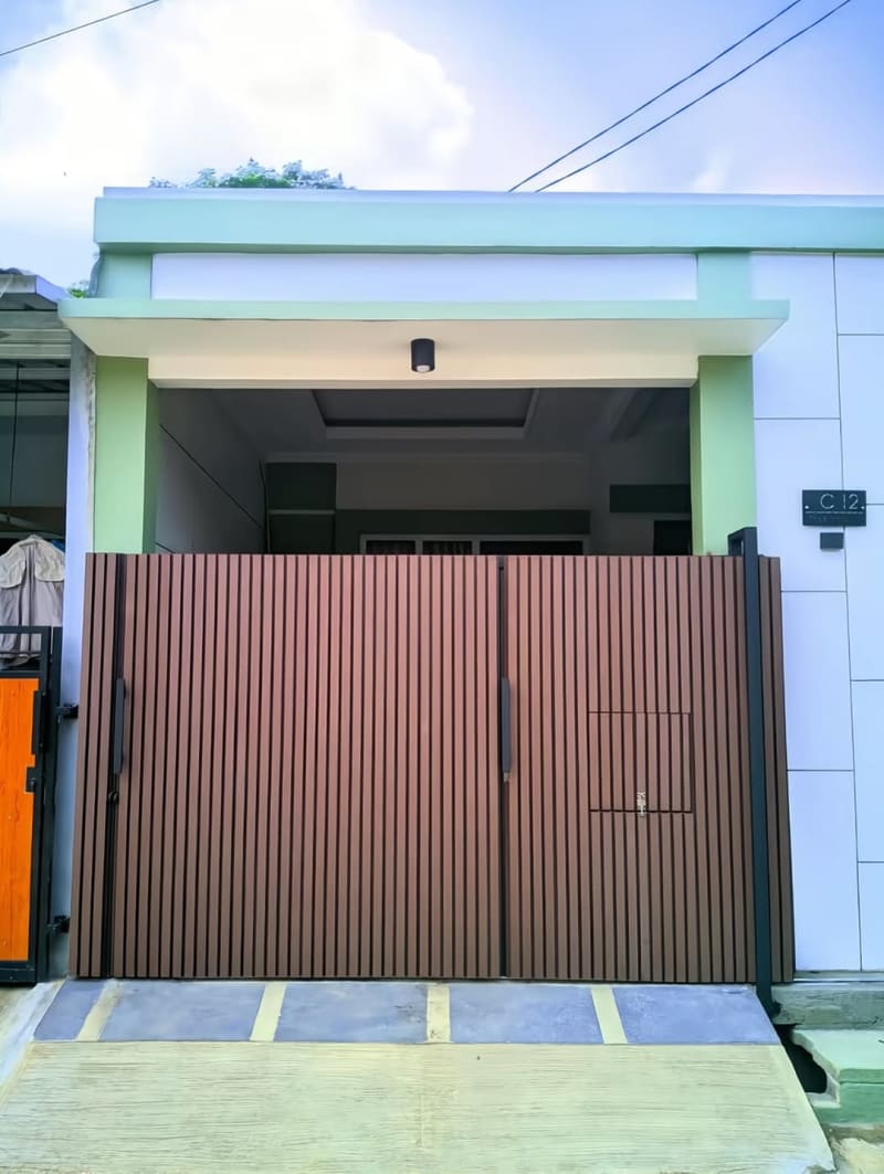 Hasil pengerjaan proyek Pagar WPC Welder Bintaro presisi tanpa kompromi Bintaro Tangerang Selatan