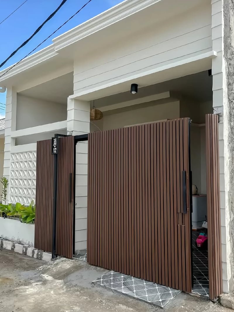 Hasil pengerjaan proyek Pagar WPC Welder Bintaro presisi tanpa kompromi Bintaro Tangerang Selatan
