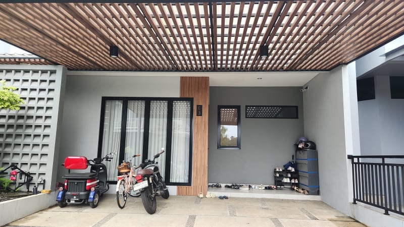 Hasil pengerjaan proyek Kanopi Kisi-Kisi Welder Bintaro presisi tanpa kompromi Bintaro Tangerang Selatan