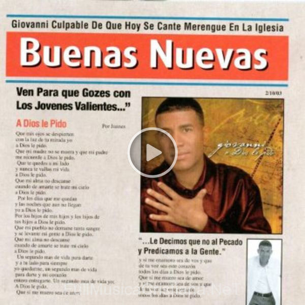 ▷ Buenas Nuevas de Giovanni Rios 🎵 Canciones del Album Buenas Nuevas