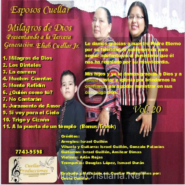 ▷ Milagros De Dios de Esposos Cuellar 🎵 Canciones del Album Milagros De Dios