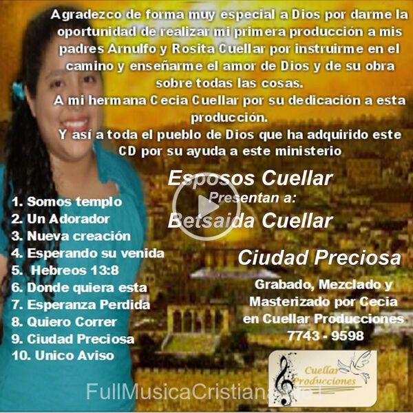 ▷ Esperanza Perdida de Esposos Cuellar 🎵 del Álbum Ciudad Preciosa