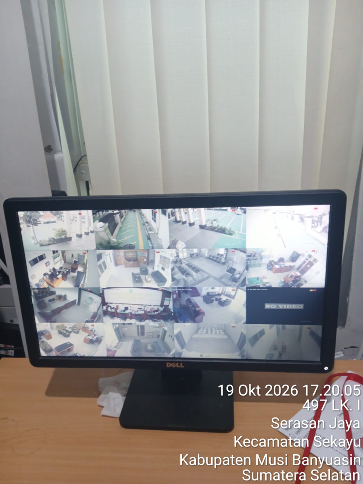 Dokumentasi penggantian empat kamera CCTV yang tidak layak pakai