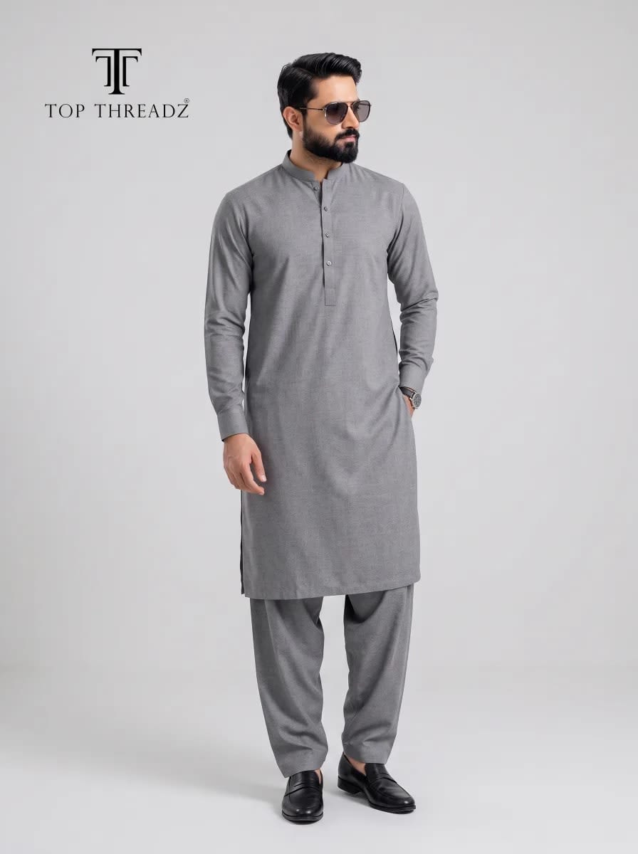 Charcoal Grey Wash & Wear | Top Threadz - View 1
