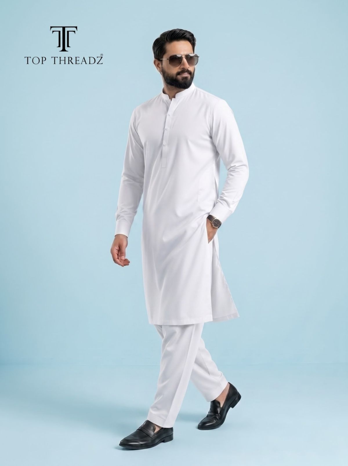 Premium White Wash & Wear | Top Threadz - View 1