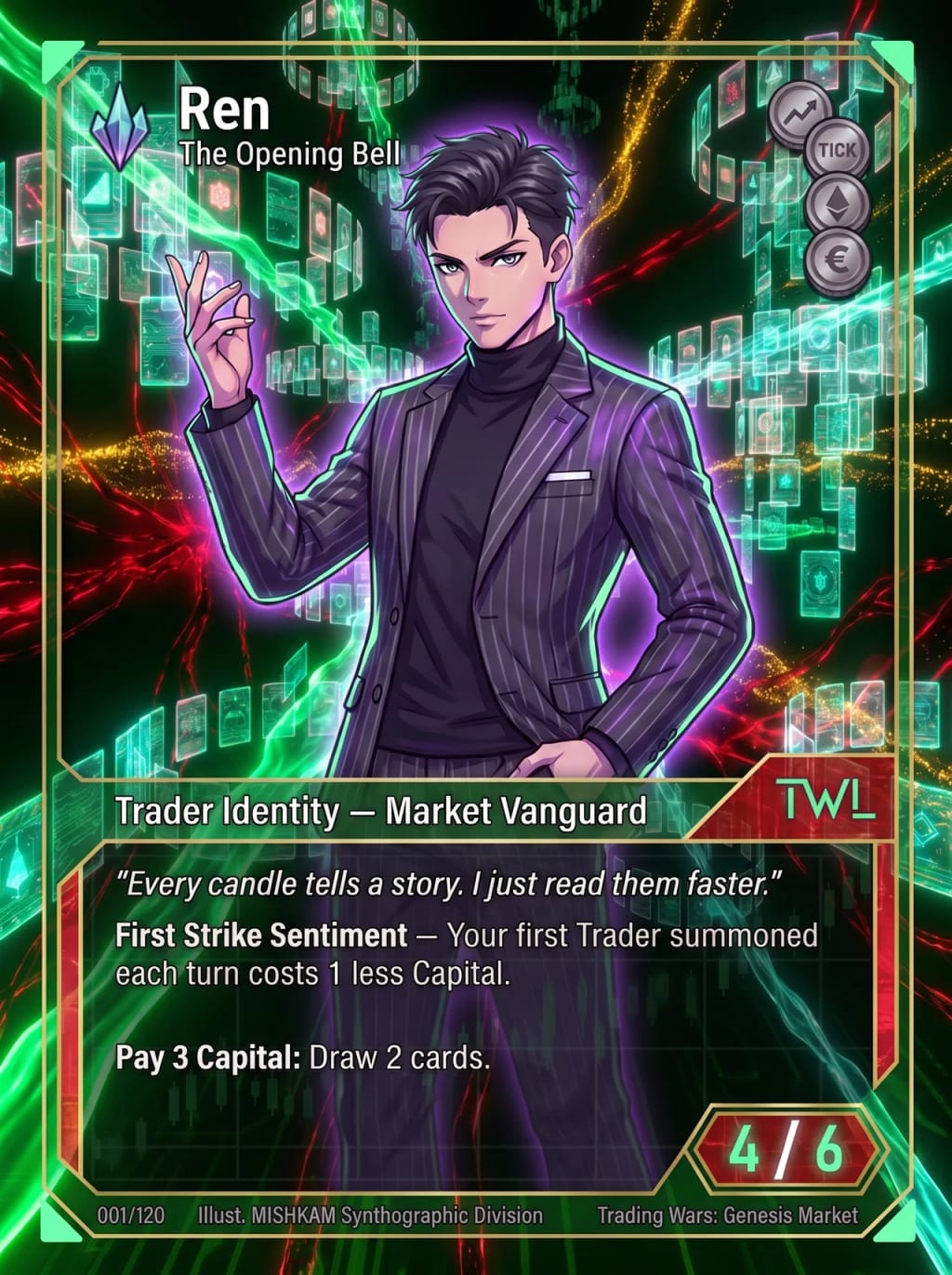 Ren, The Opening Bell. Trading Wars card.