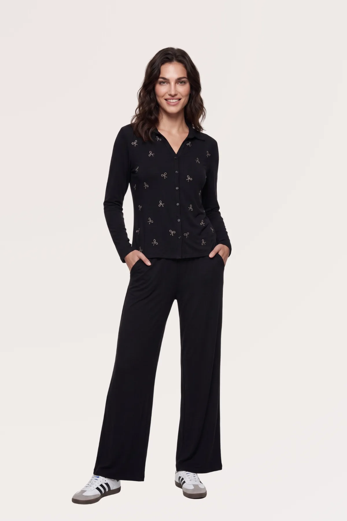 PJS Düğmeli Pijama Takım 30132