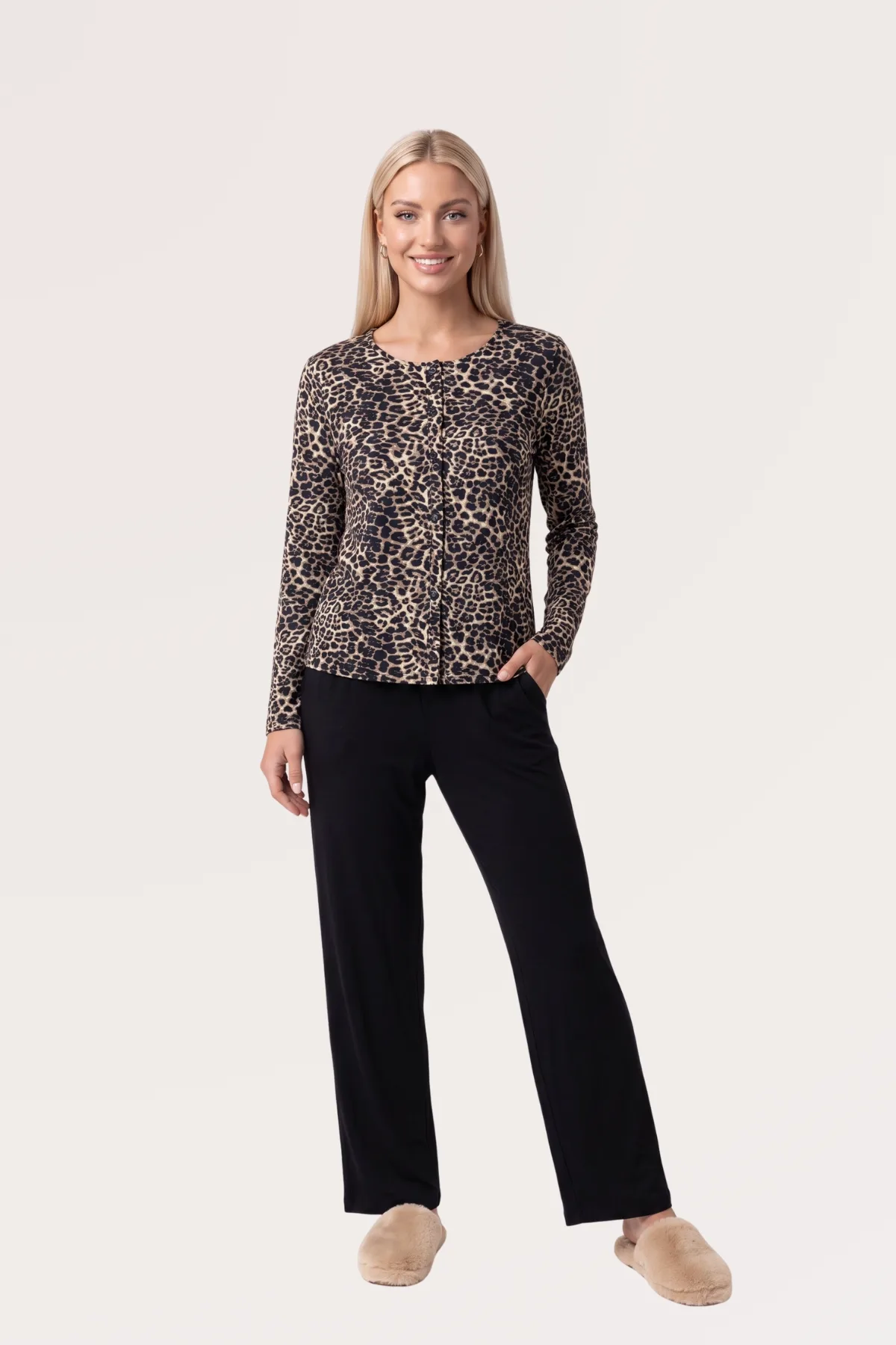 PJS Düğmeli Pijama Takım 30138