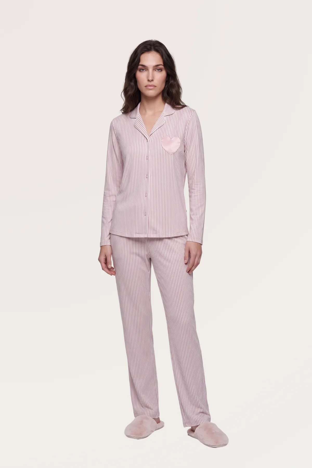 PJS Düğmeli Pijama Takım 30145