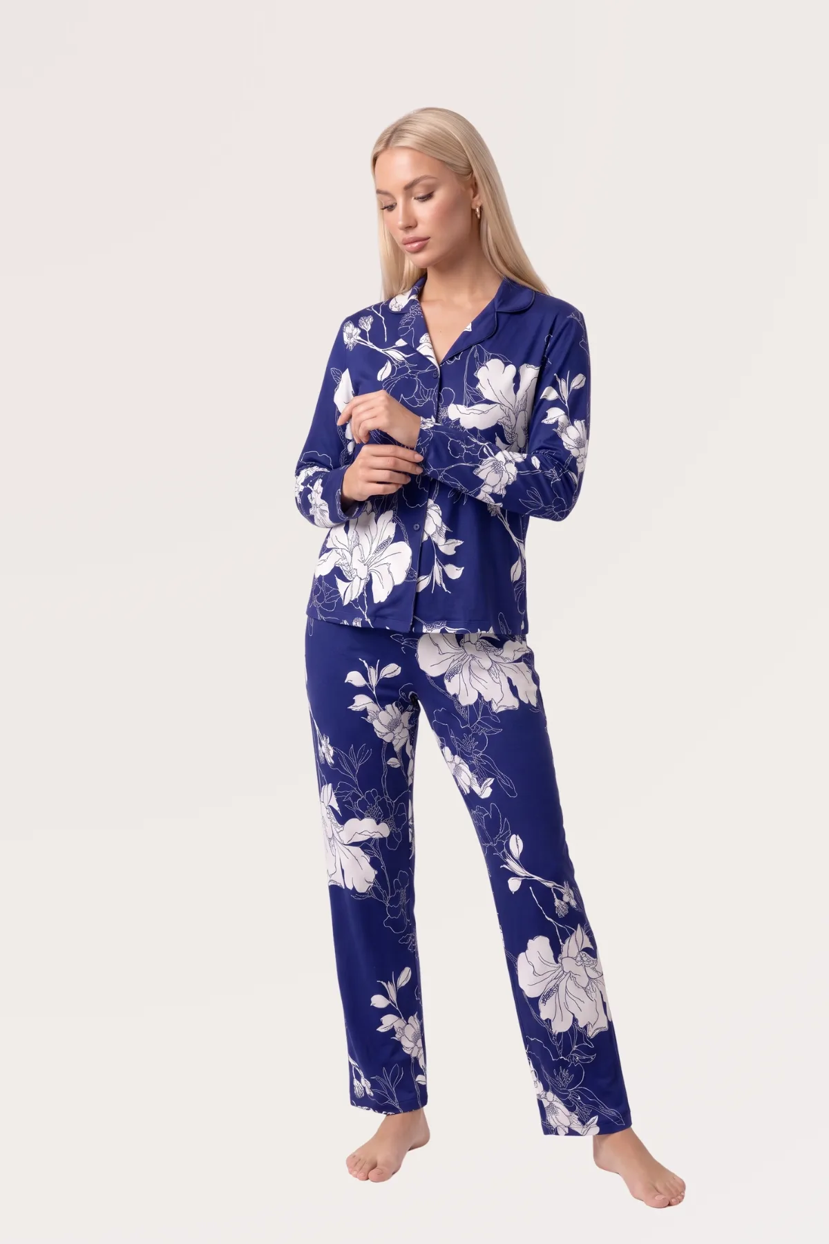PJS Düğmeli Pijama Takım 30162