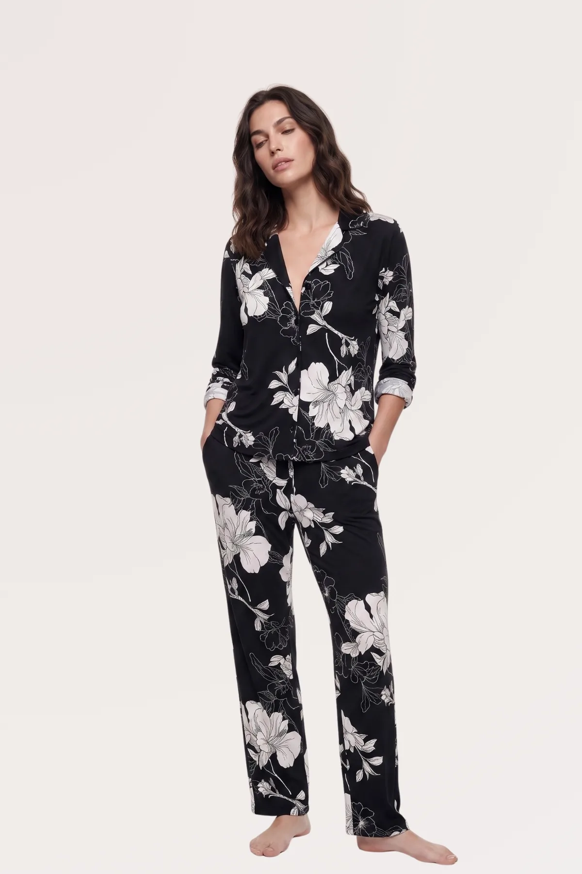 PJS Düğmeli Pijama Takım 30163