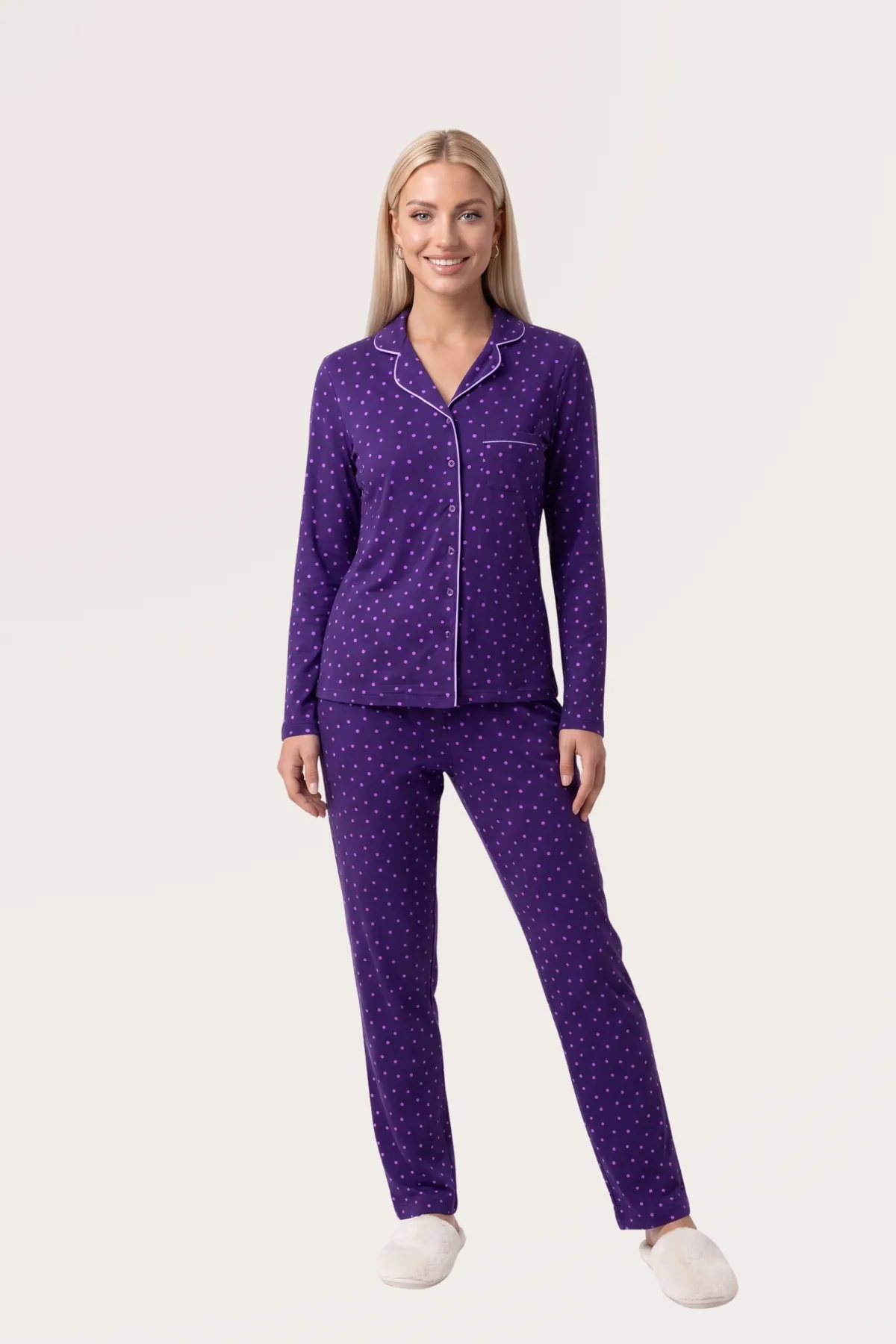 PJS Düğmeli Pijama Takım 30167