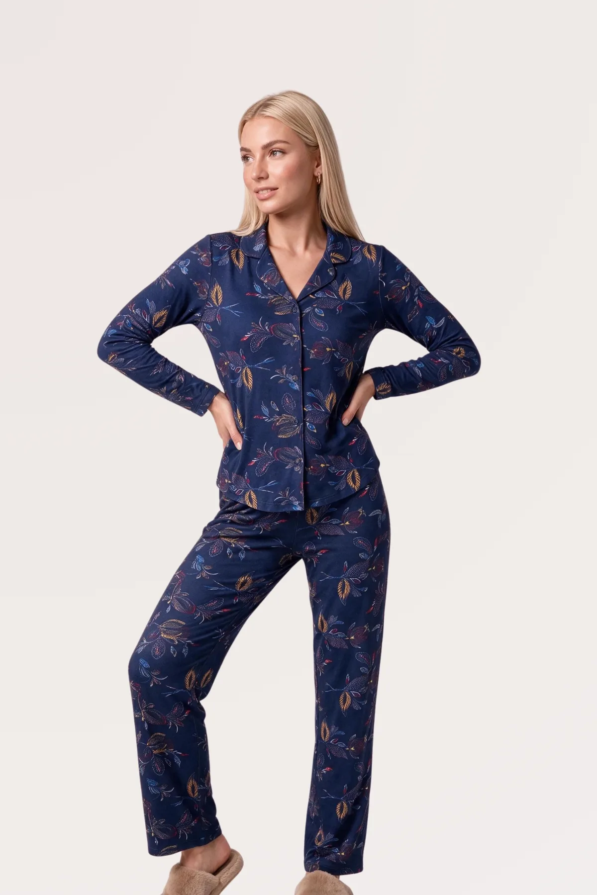 PJS Düğmeli Pijama Takım 30171