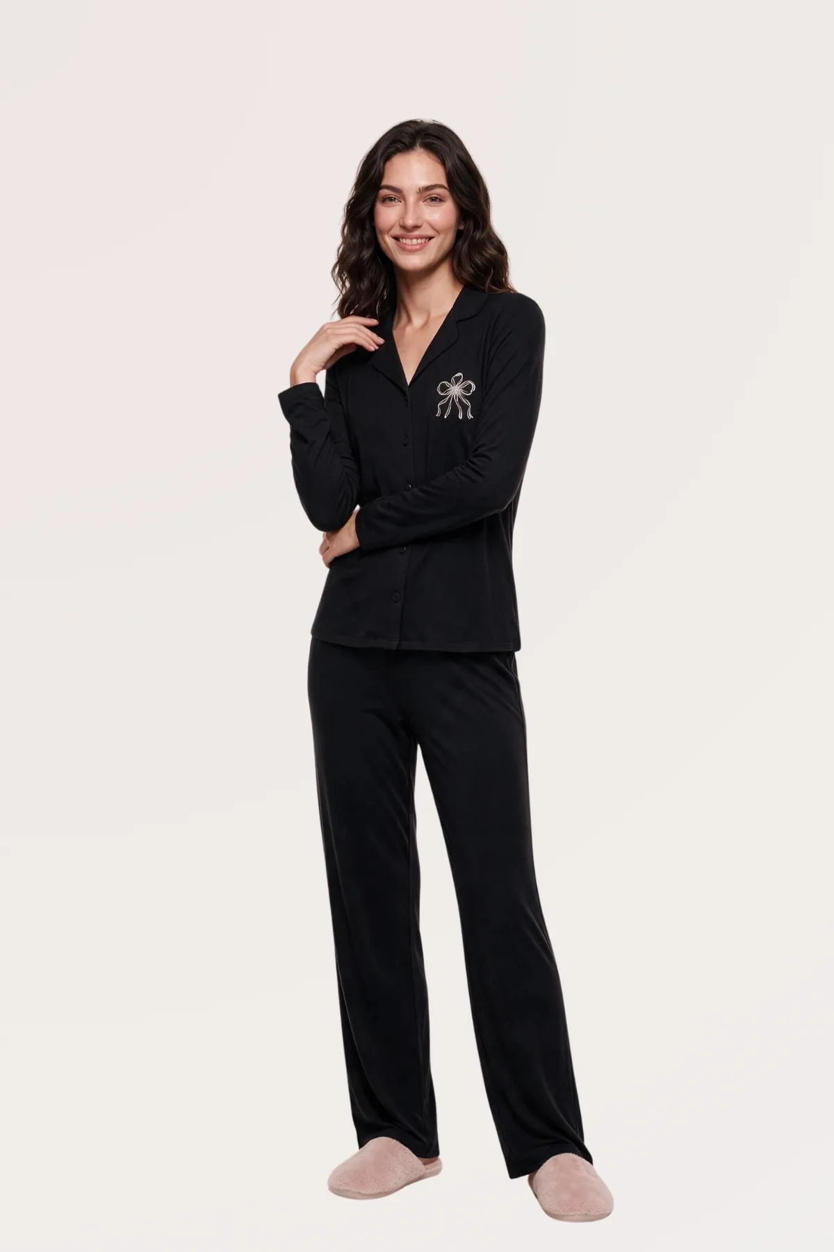 PJS Düğmeli Pijama Takım 30181