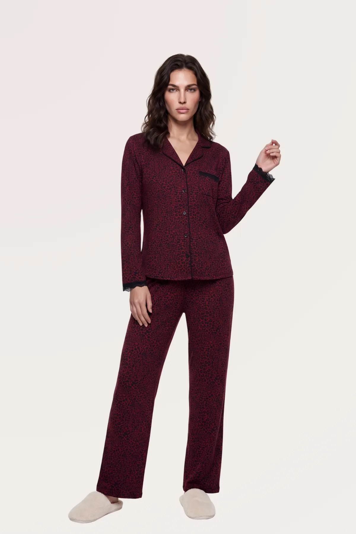 PJS Düğmeli Pijama Takım 30192