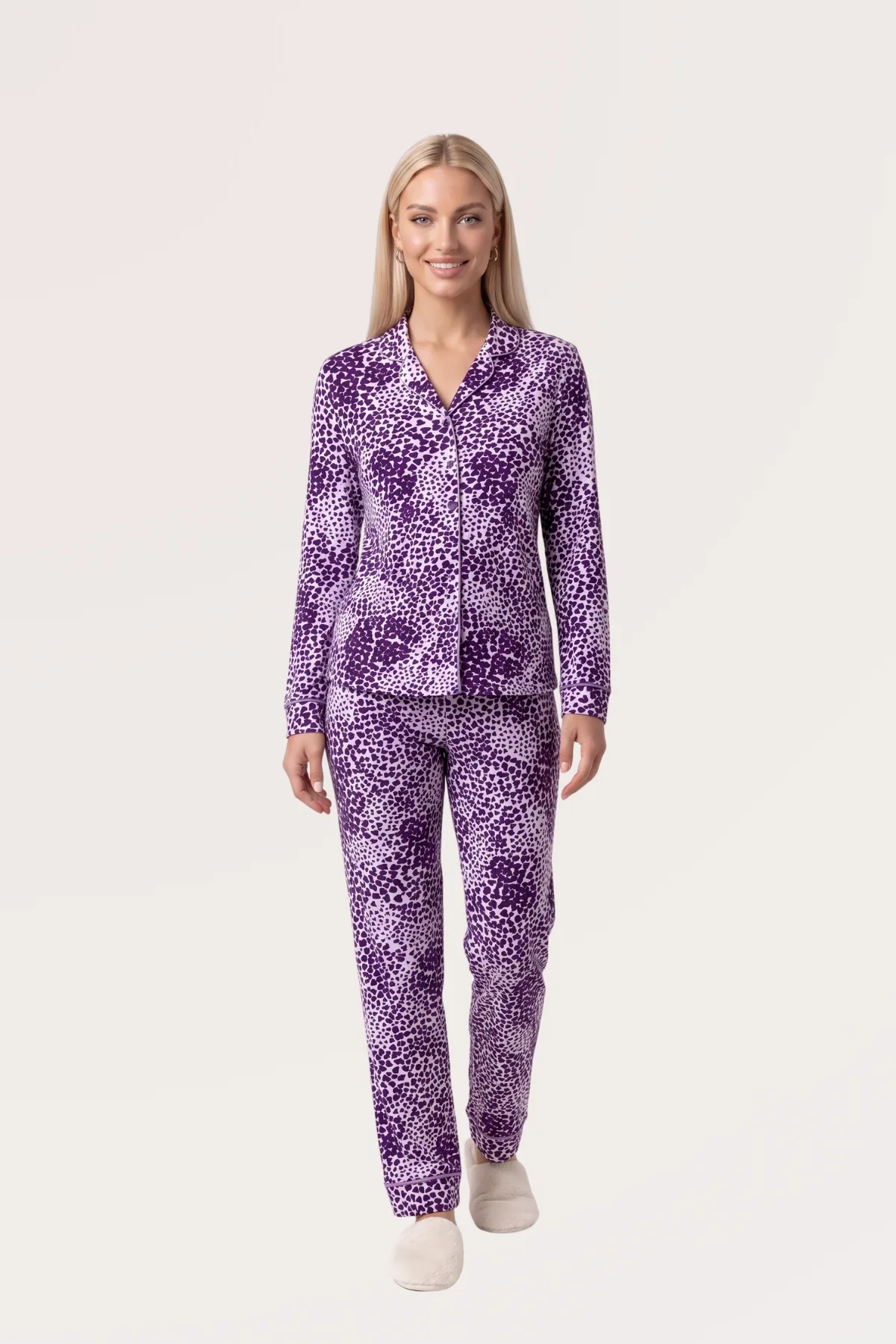 PJS Düğmeli Pijama Takım 30195