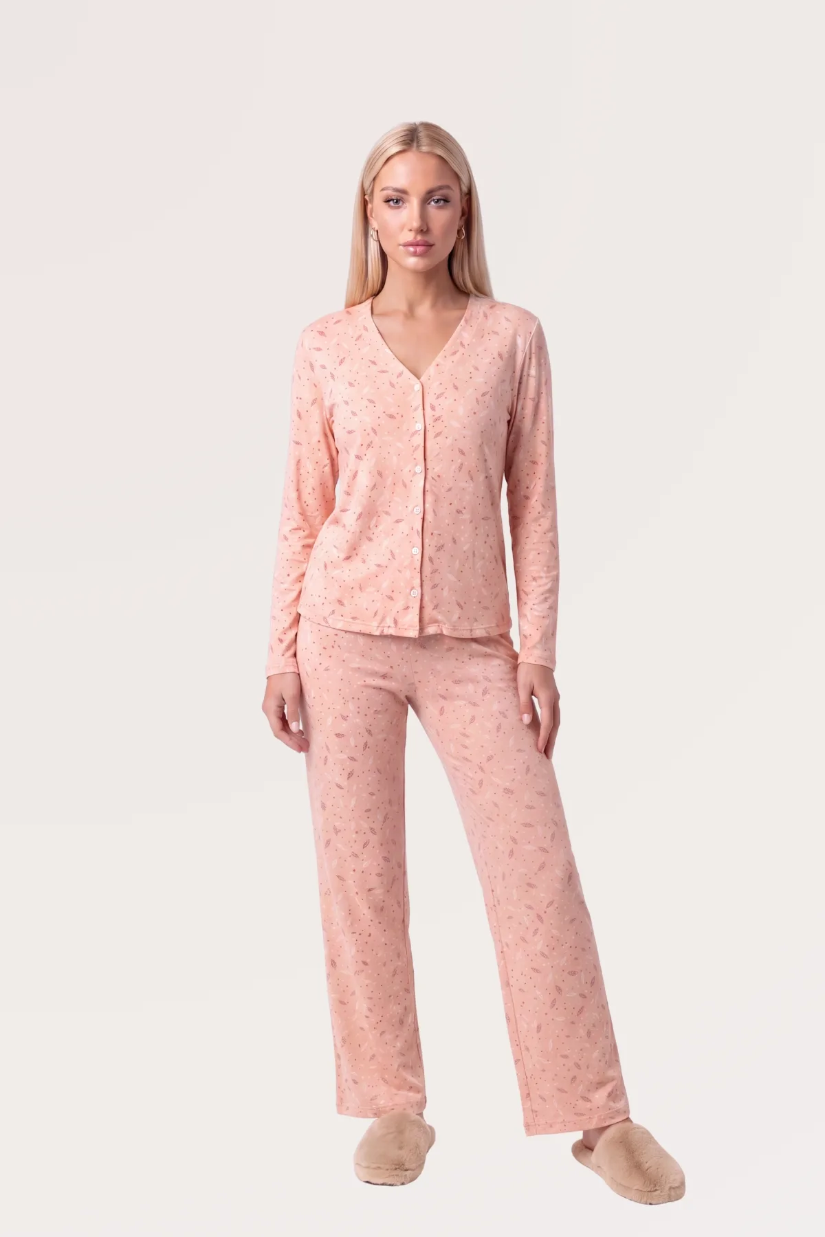 PJS Düğmeli Pijama Takım 30202