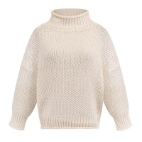 Solid Turtleneck Pullover Sweater Winter Fashion Casual Knitted Long-Sleeved Top Women's Clothing product 1