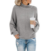 Solid Turtleneck Pullover Sweater Winter Fashion Casual Knitted Long-Sleeved Top Women's Clothing product 7