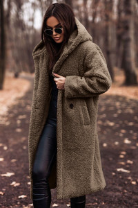 Autumn Winter Fashion Elegant Long Coat Woman Plush Warm Faux Fleece Coat Women Teddy Jacket Female Teddy Coat Outwear Ladies product 8