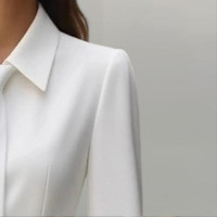 Women's Elegant Solid Color Belted Tie-Neck Office & Formal Occasions, Long Sleeve Spring Summer Midi Dress product 7