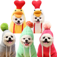 Cute Fruit Dog Clothes For Small Dogs Hoodies Winter Warm Fleece Pet Clothing Puppy Cat Costume Coat For French Chihuahua Outfit product 7