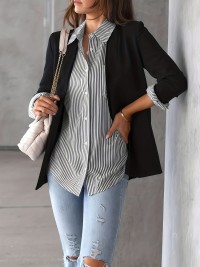 Classic Striped Casual, Business, Versatile Four Seasons Can Wear A Long-sleeved Shirt. product 1