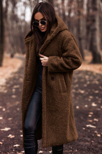 Autumn Winter Fashion Elegant Long Coat Woman Plush Warm Faux Fleece Coat Women Teddy Jacket Female Teddy Coat Outwear Ladies product 2