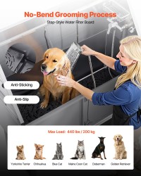 62 Inch Dog Grooming Bath Tub Stainless Steel W Ramp Water Filter product 10