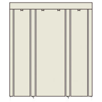 Non-woven Wardrobe 5 Layers 12 Compartments 150x45x175-beige product 12
