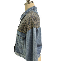 Women's Cropped Distressed Denim Jacket Ripped Button Down Jean Jacket Long Sleeve Casual Streetwear Coat product 10