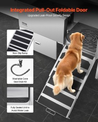 61 Inch Dog Grooming Bath Tub Stainless Steel W Ramp Water Filter product 6