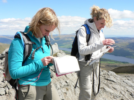 On the 1 day summer navigation course