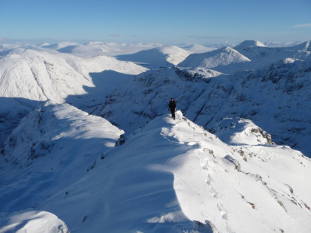 Glencoe in winter condition