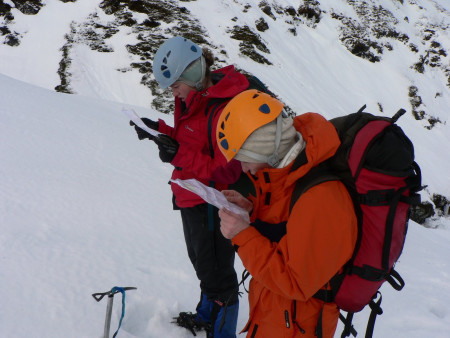 Map reading and winter navigation skills