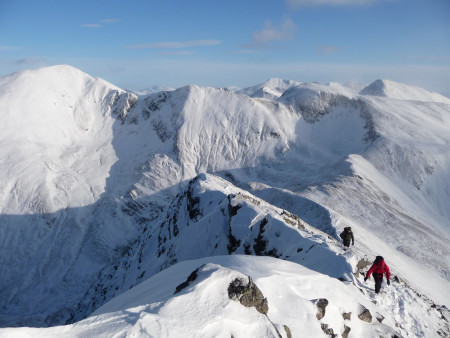 Winter ridge walking