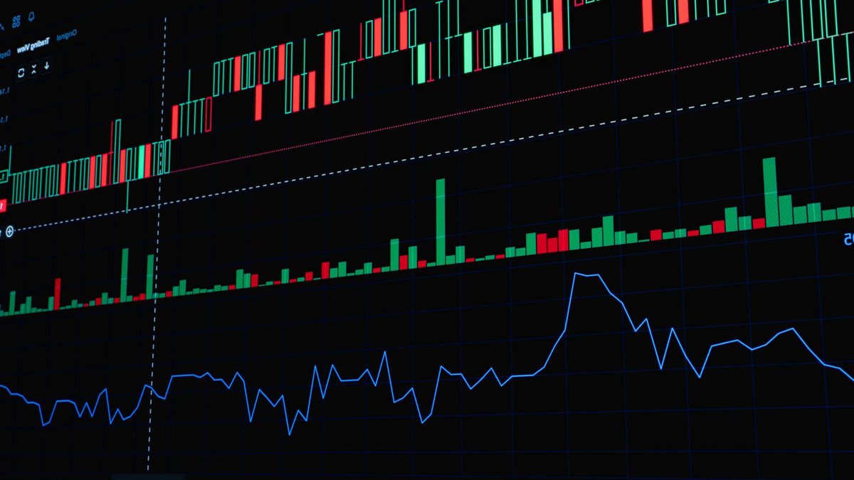 AI reshapes back-office finance with automation and data insights A detailed view of a financial trading graph featuring candlestick and line charts for market analysis.